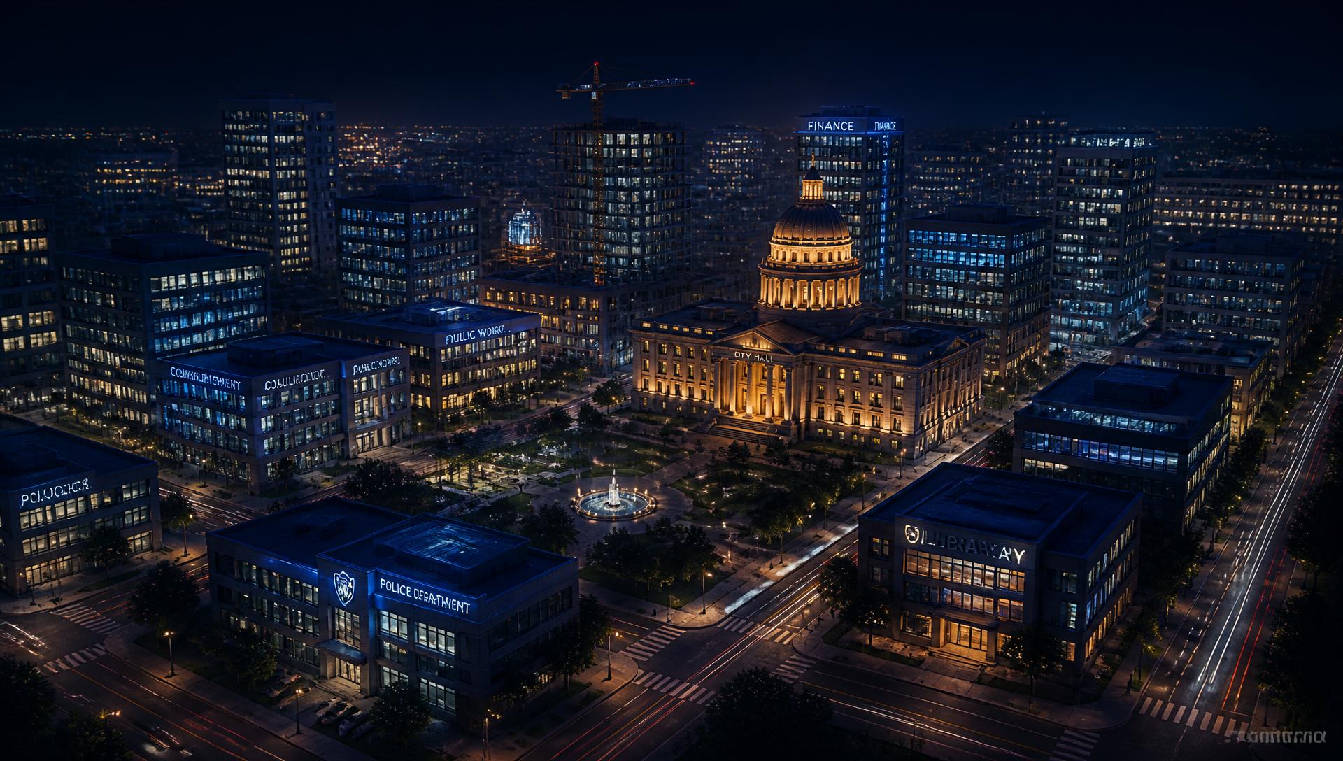 City at night - always connected